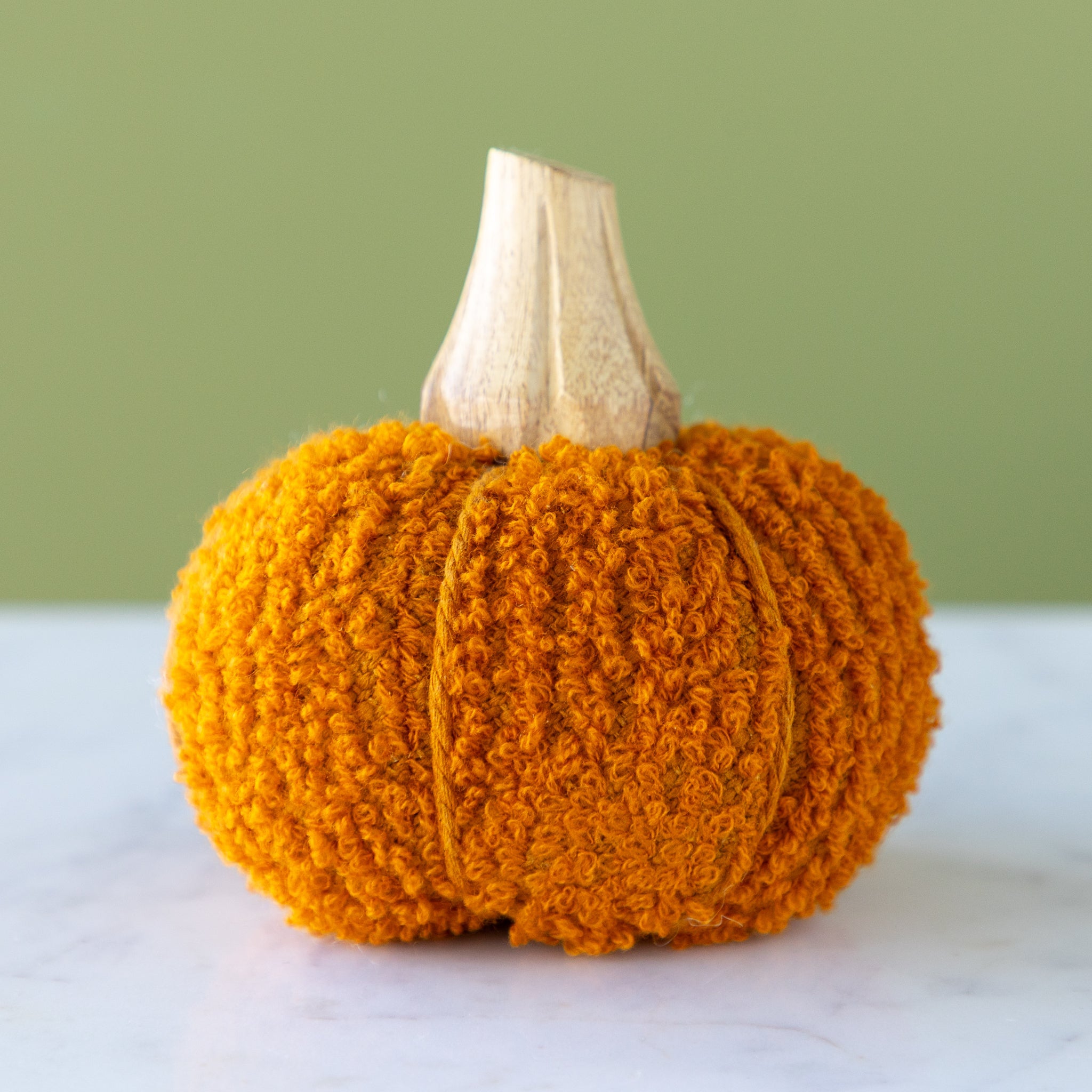 Cotton Blend Bouclé/Velvet Pumpkin