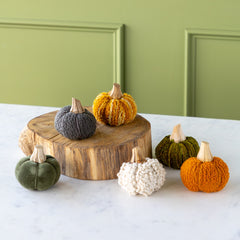 Cotton Blend Bouclé/Velvet Pumpkin