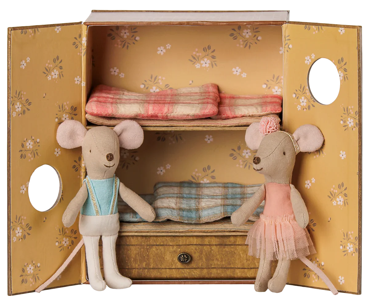 Ballet Mice in Dance Studio, Little Sister & Brother