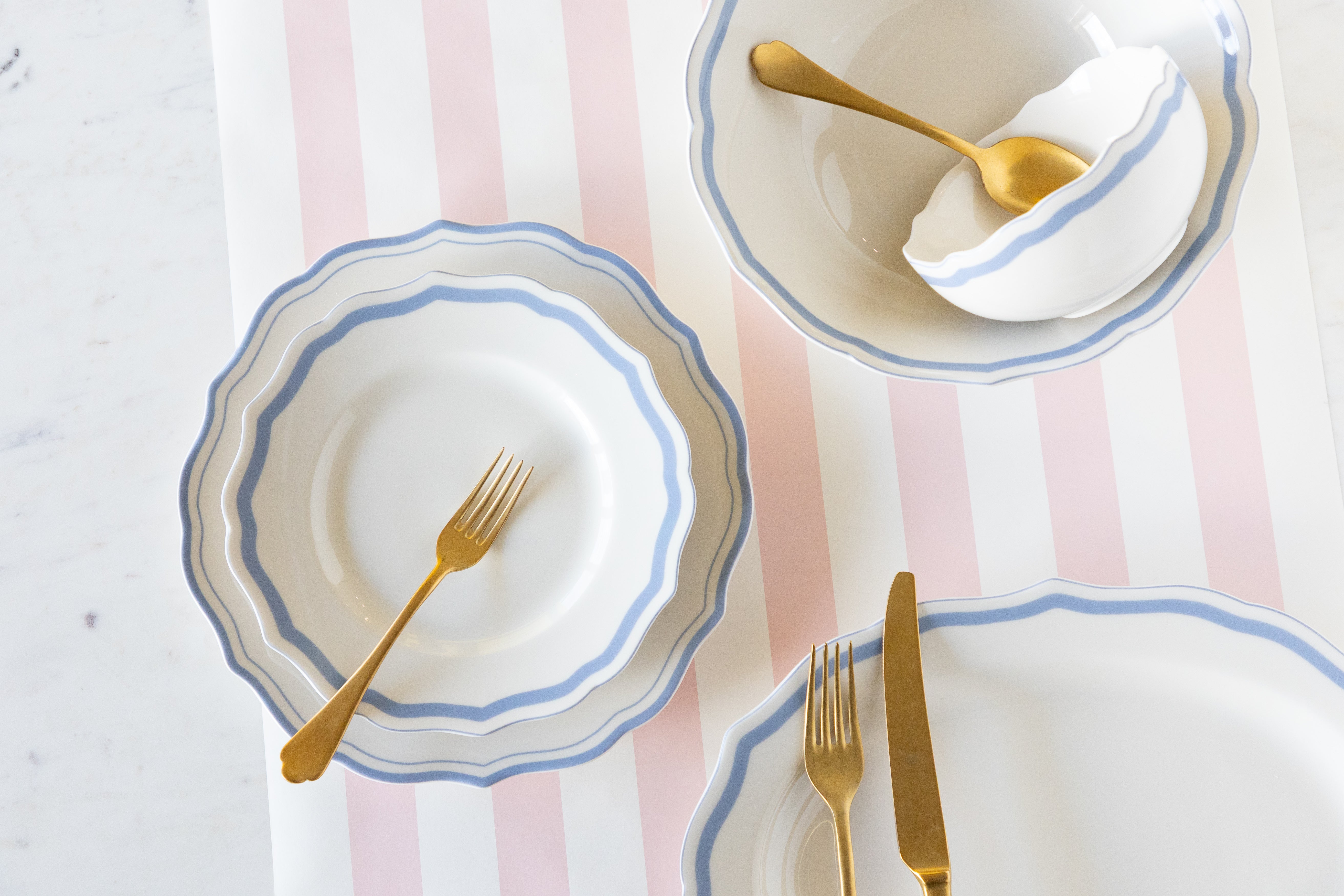 Cornflower Blue Icing on the Cake Dinnerware