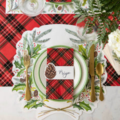 Die-cut Christmas Sprigs Placemat