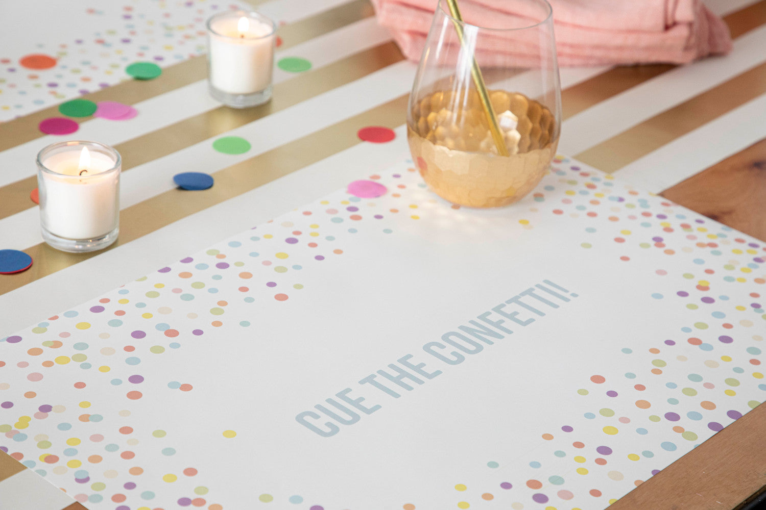 Confetti Sprinkles Personalized Placemat