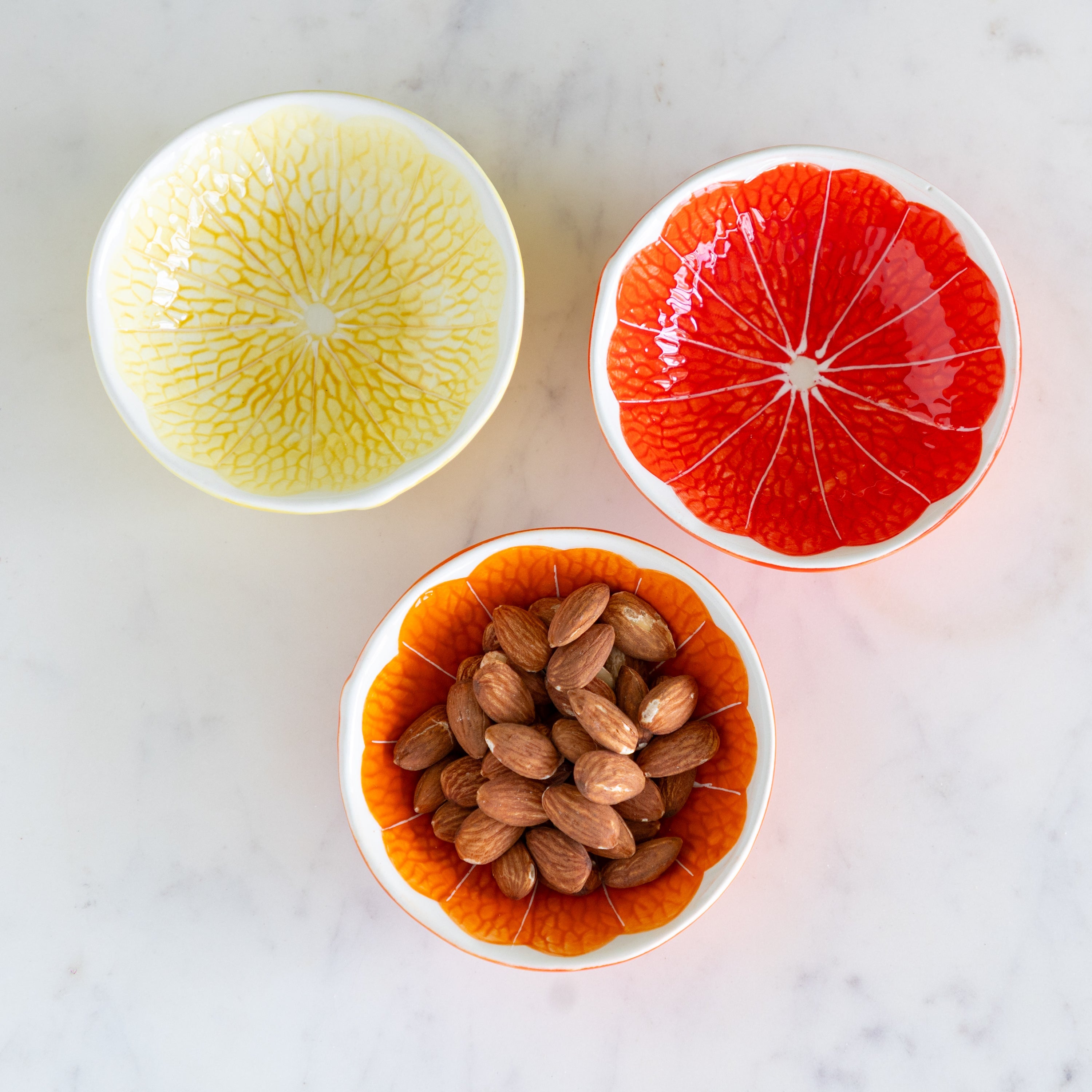 Ceramic Citrus Fruit Shaped Bowl
