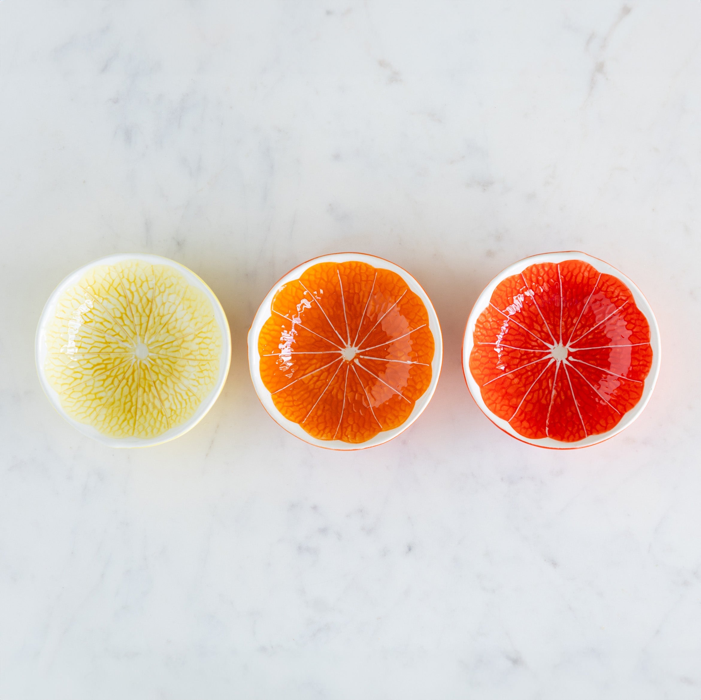 Ceramic Citrus Fruit Shaped Bowl