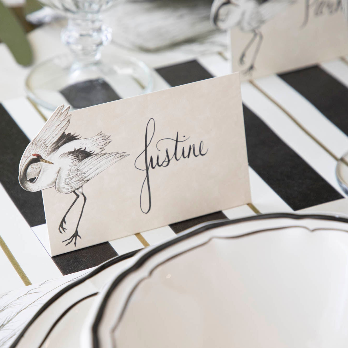 Crane Place Card