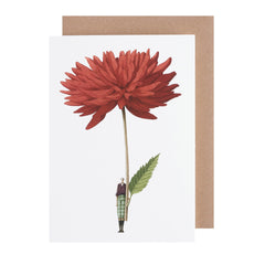 Dahlia Greeting Card