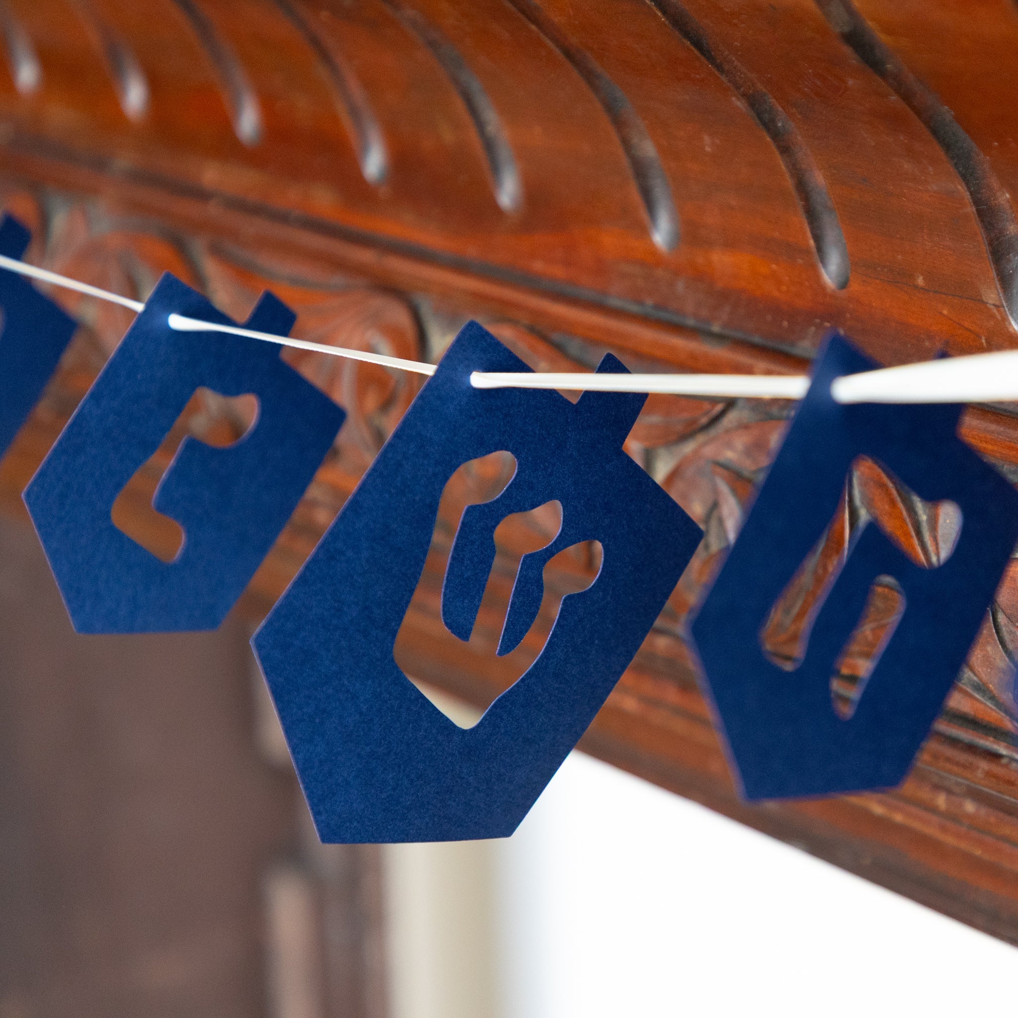Dreidel Gold Leaf Garland