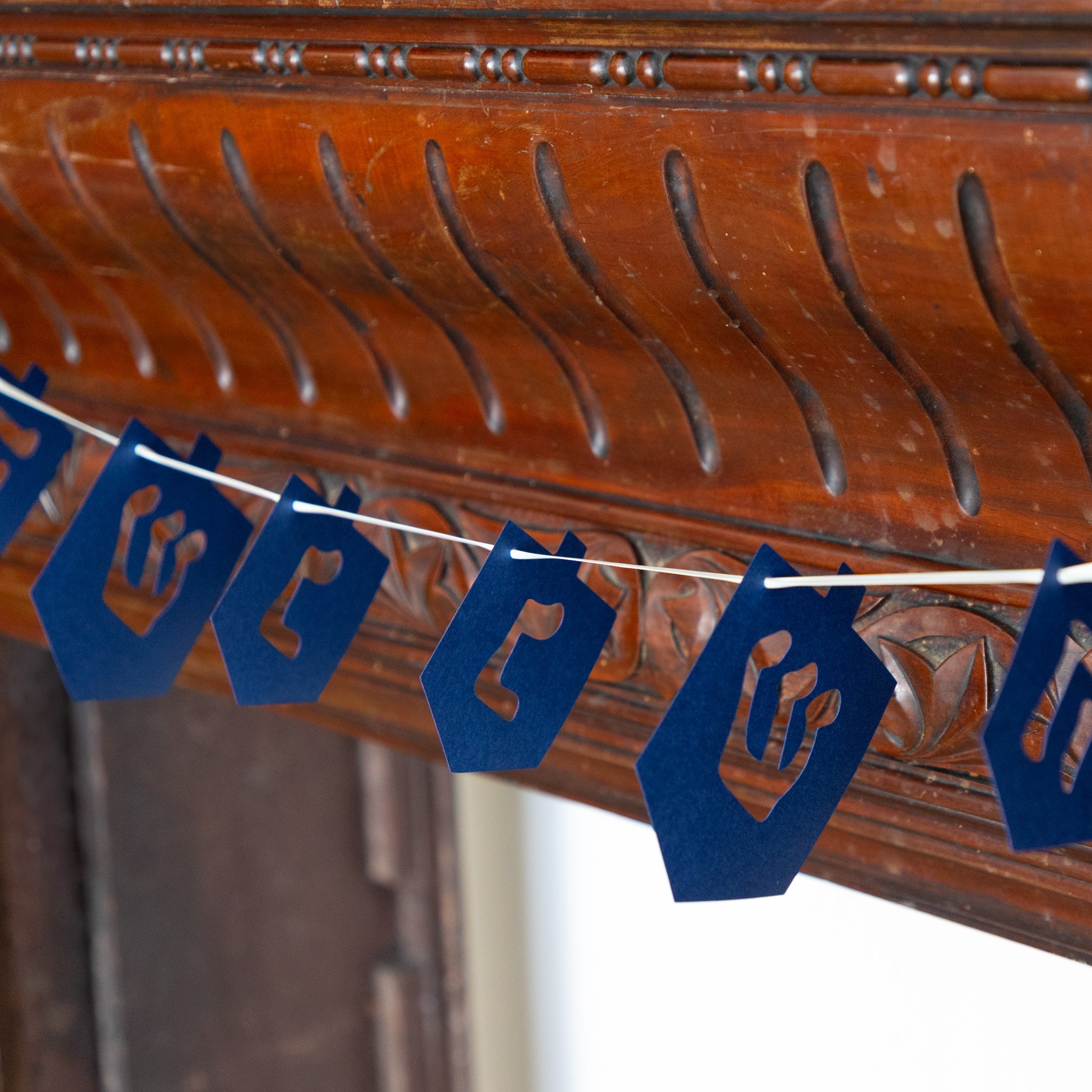 Dreidel Gold Leaf Garland