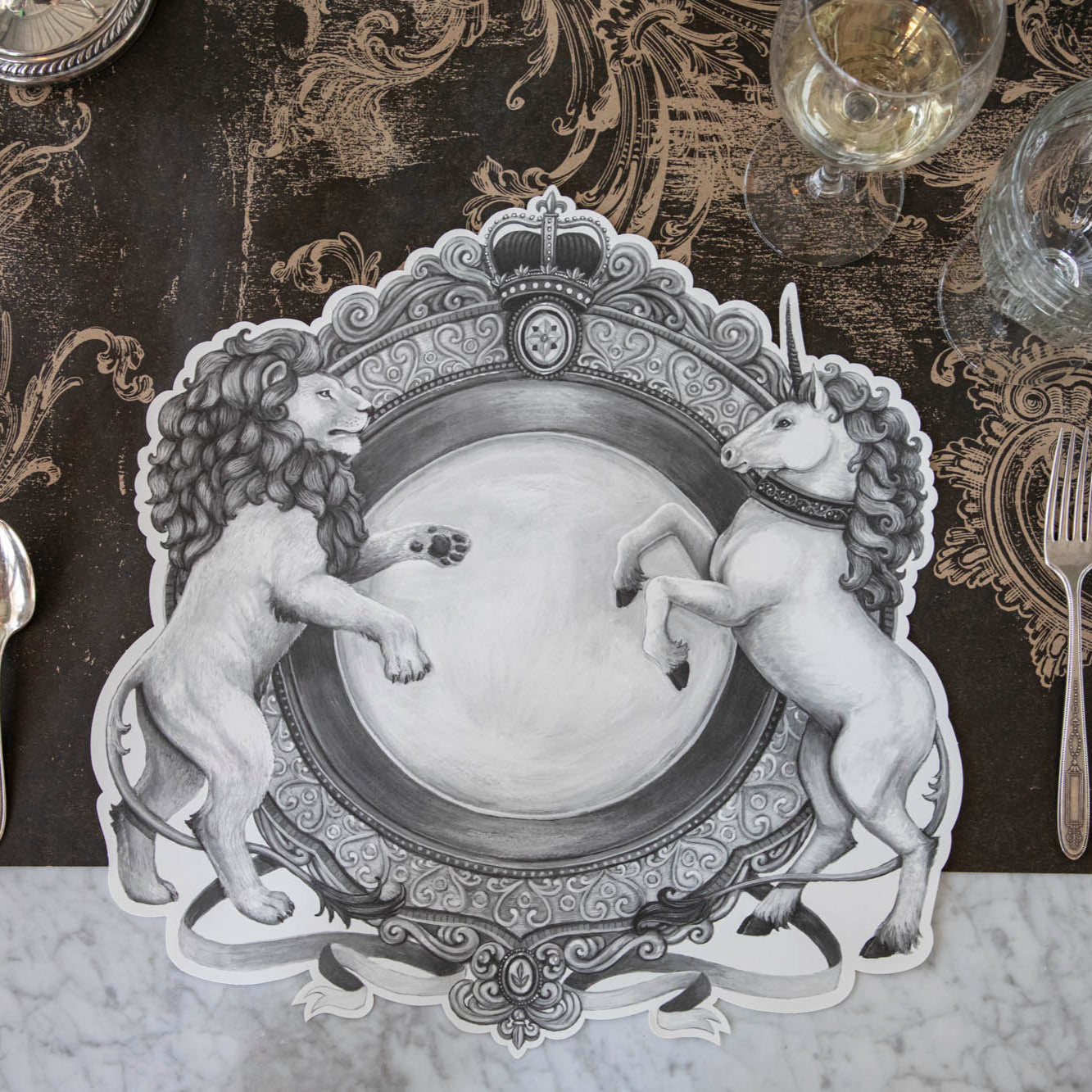 Die-cut H&C Regal Crest Placemat