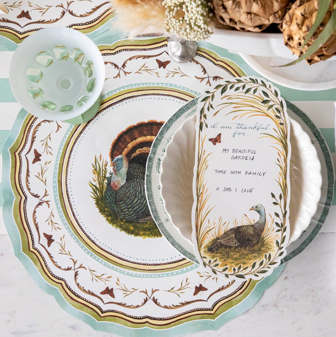 Die-cut Heritage Turkey China Placemat