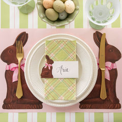 Bright Green Plaid Guest Napkin