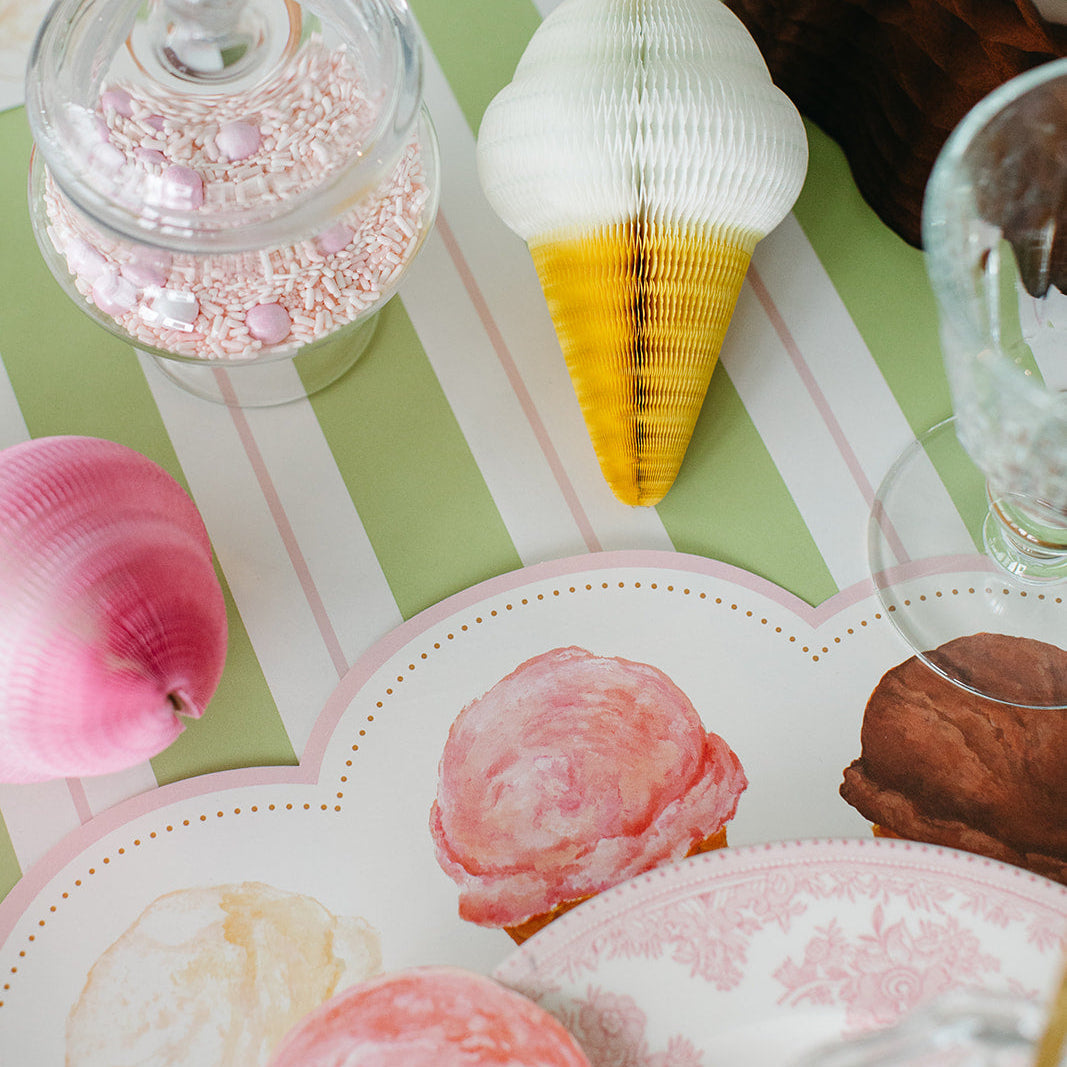 Die-cut Ice Cream Placemat