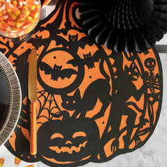 Die-cut Wicked Jack-o-Lantern Placemat