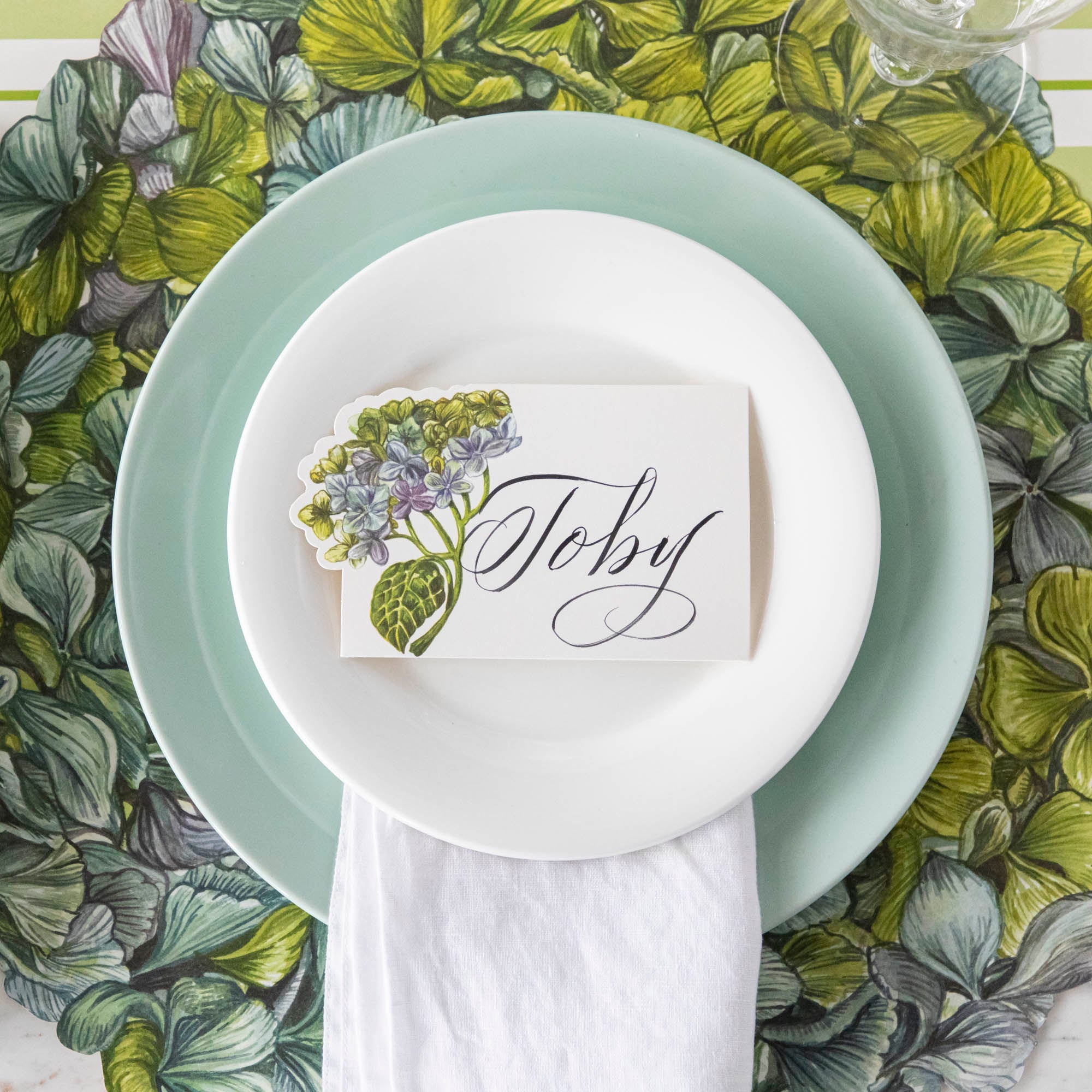 Die-cut Hydrangea Placemat