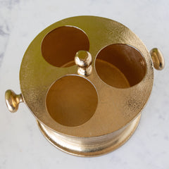 Aluminum Bottle Holder with Gold Finish