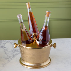 Aluminum Bottle Holder with Gold Finish