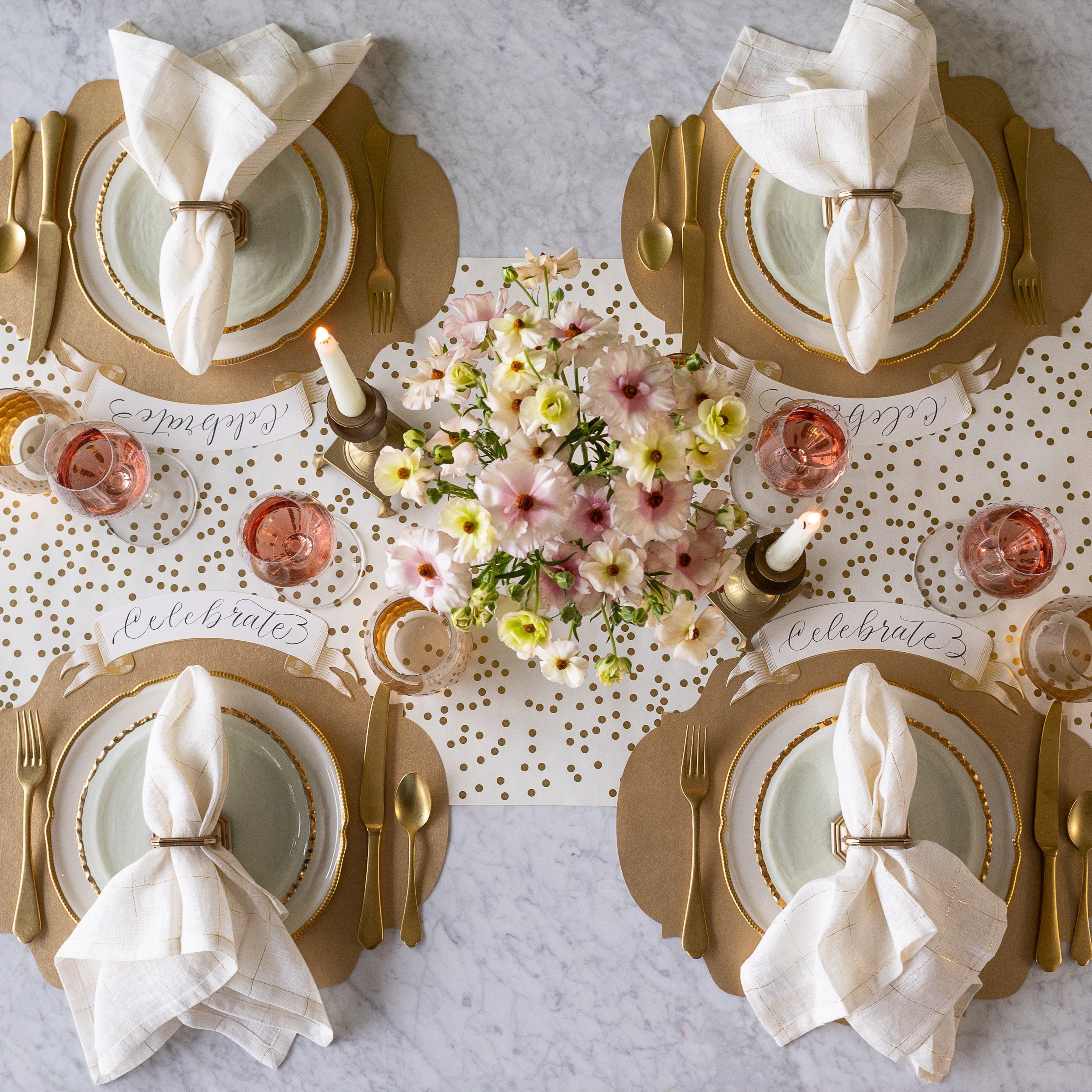 Die-cut Gold French Frame Placemat