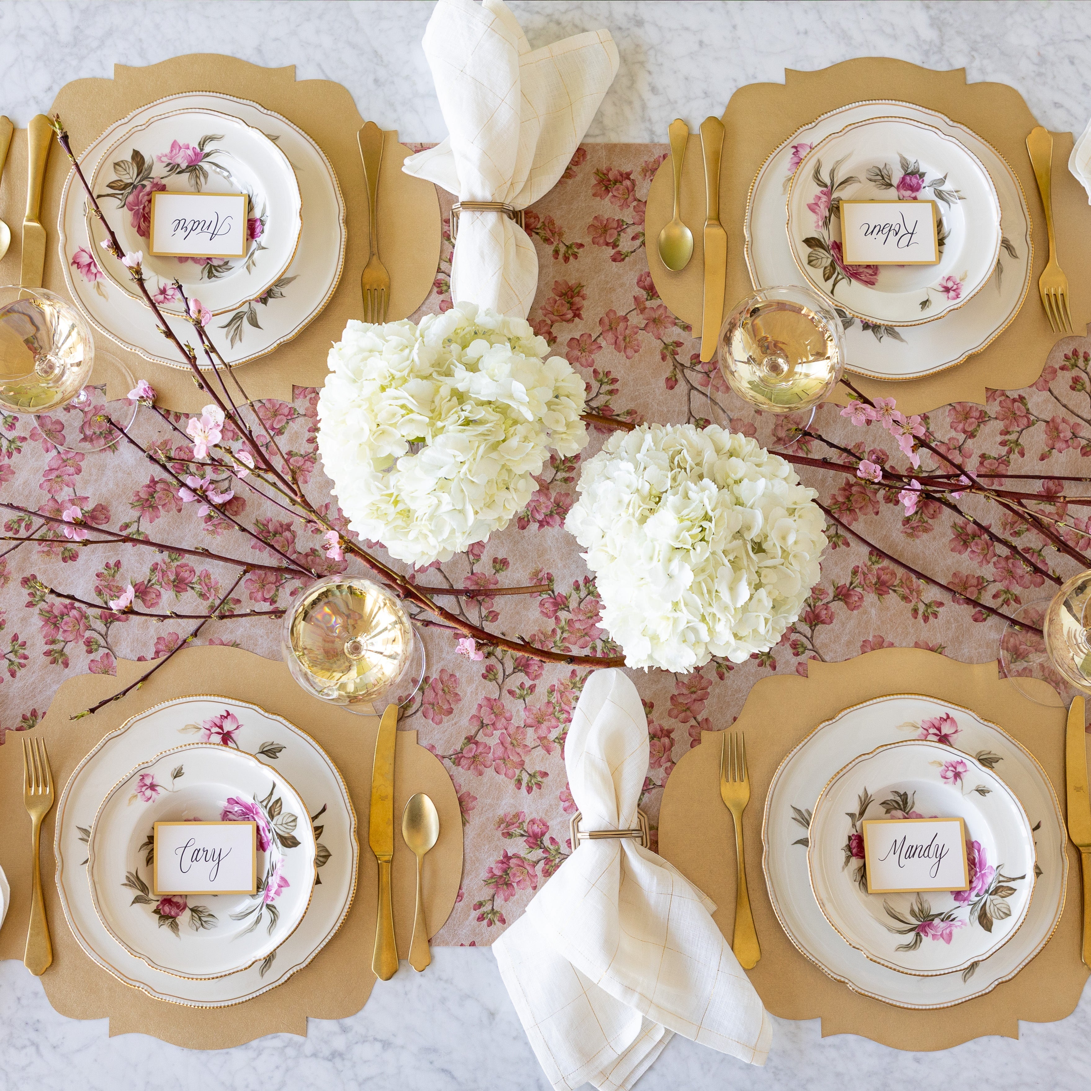 Die-cut Gold French Frame Placemat
