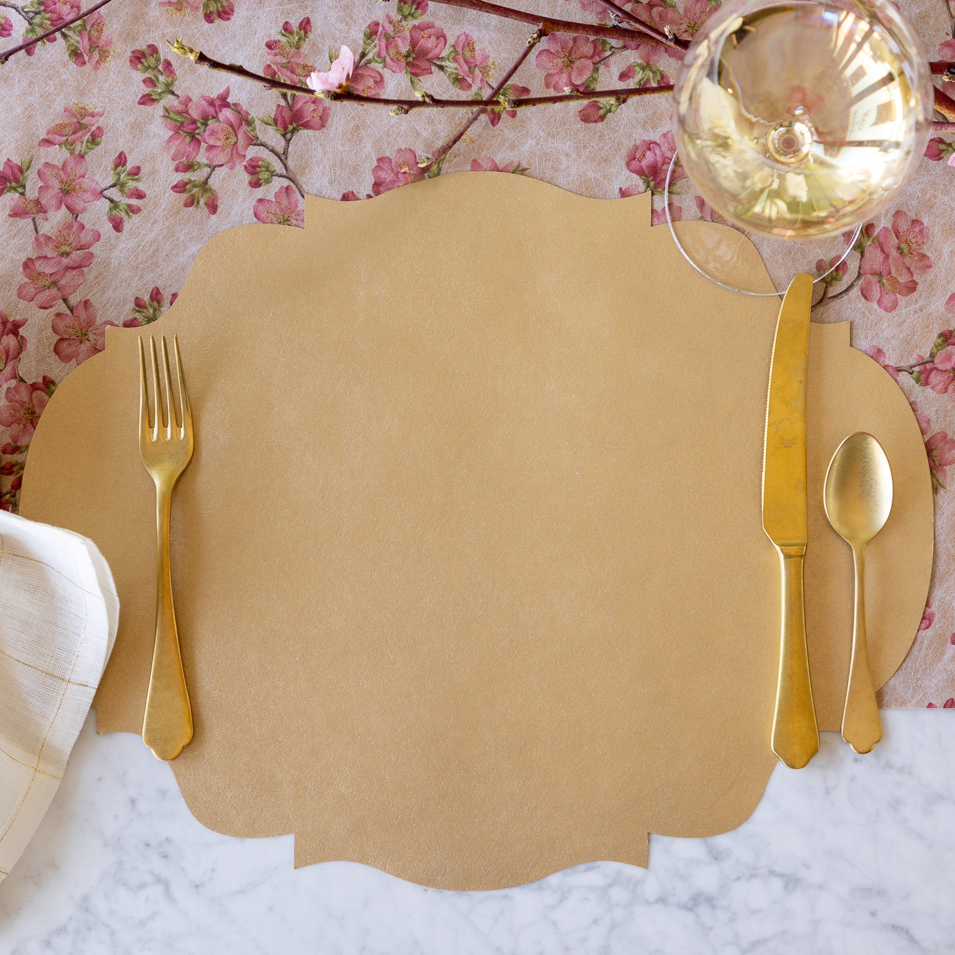 Die-cut Gold French Frame Placemat
