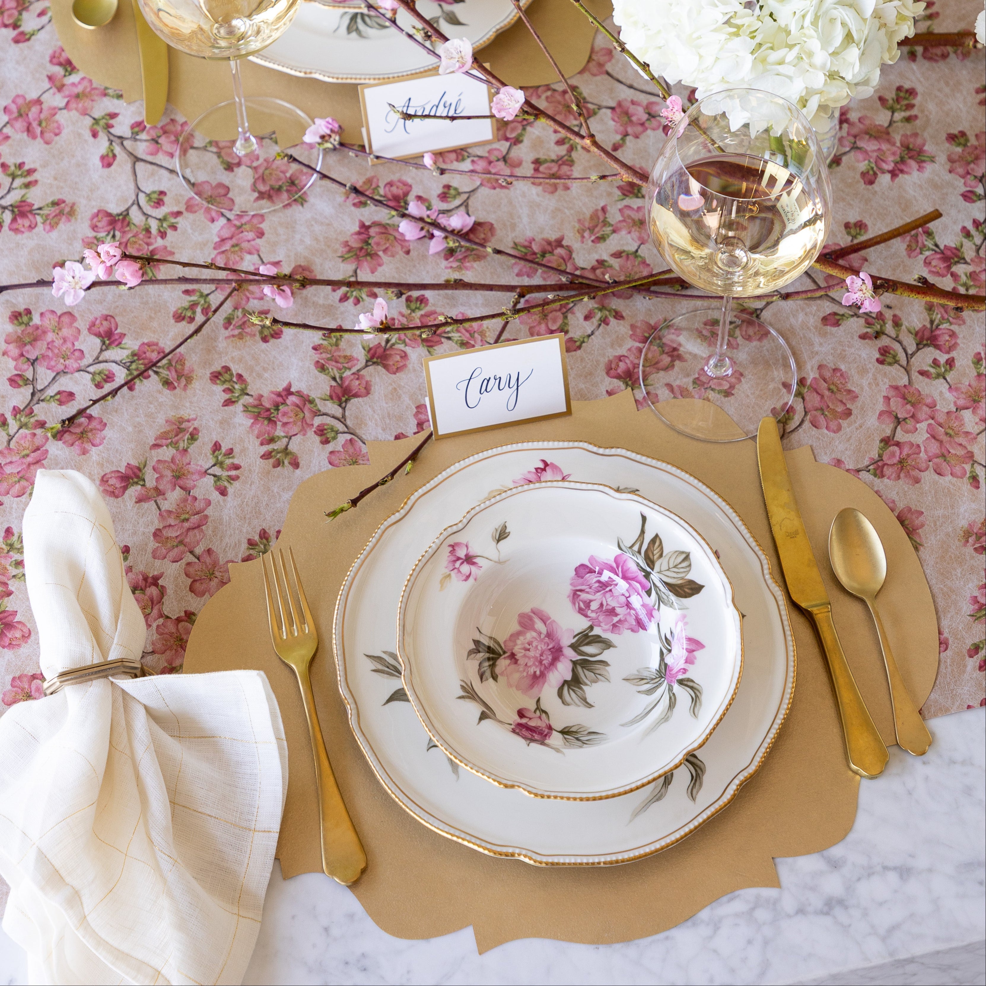 Die-cut Gold French Frame Placemat