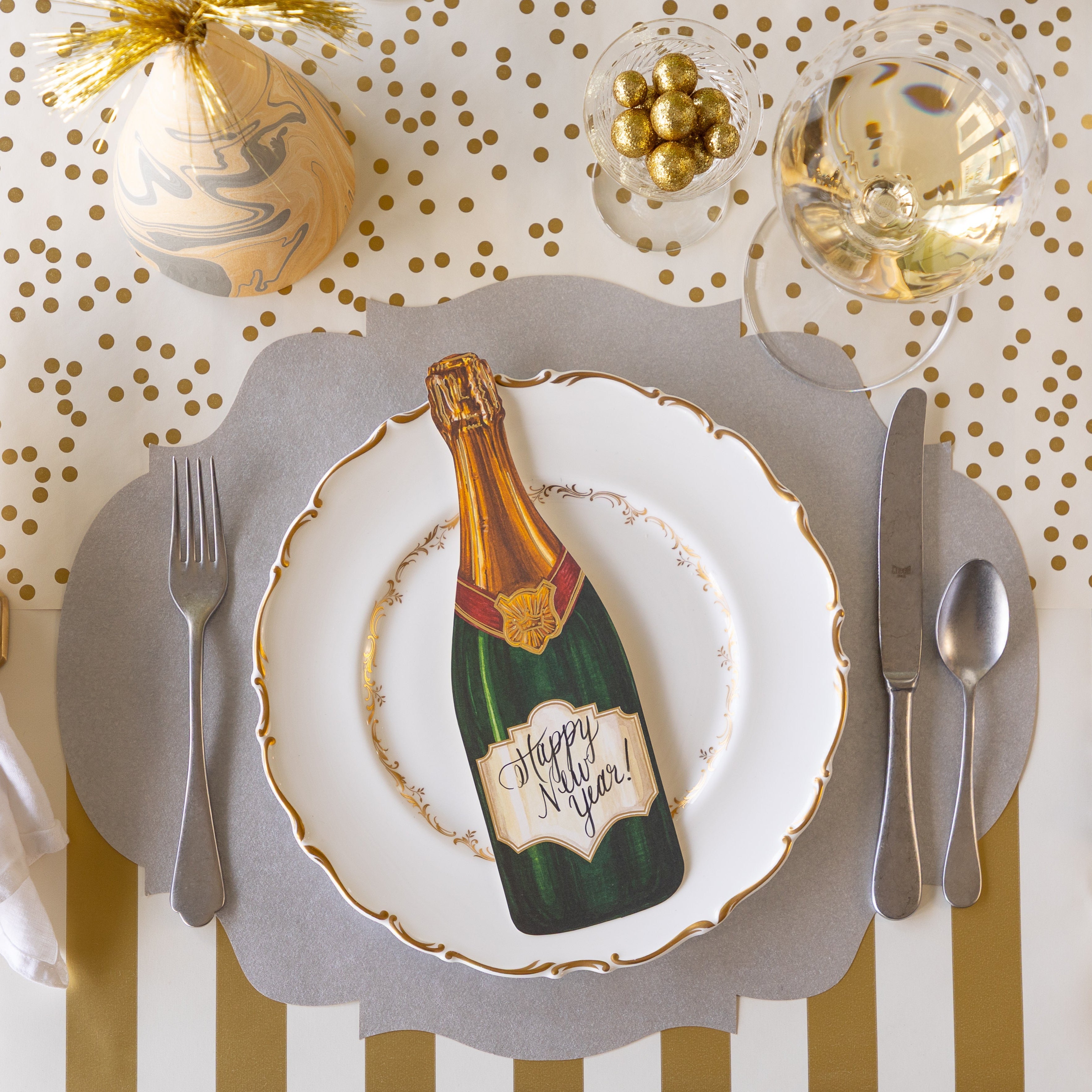 Die-cut Silver French Frame Placemat