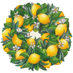 Die-cut Lemon Wreath Placemat