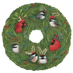 Die-cut Winter Songbirds Placemat