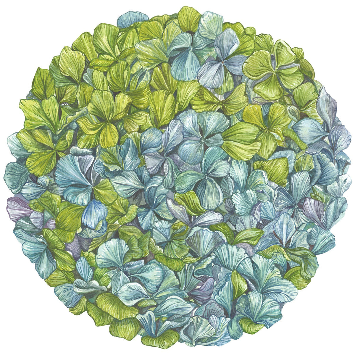 Die-cut Hydrangea Placemat