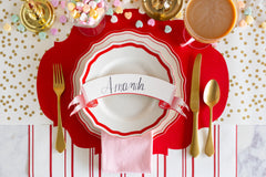 Die-cut Red French Frame Placemat
