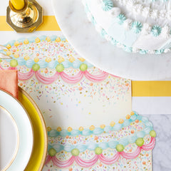 Die-cut Birthday Cake Placemat
