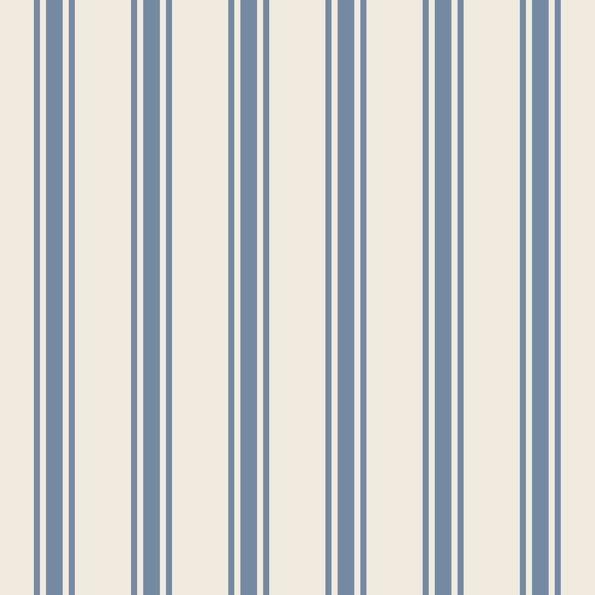 Cornflower Blue Linen Stripe Cocktail Napkins