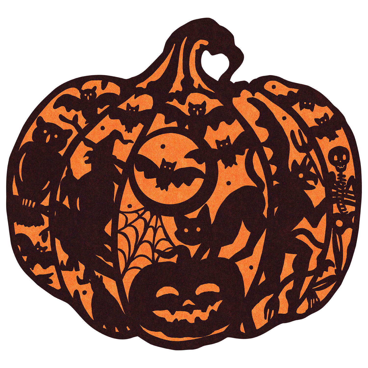 Die-cut Wicked Jack-o-Lantern Placemat
