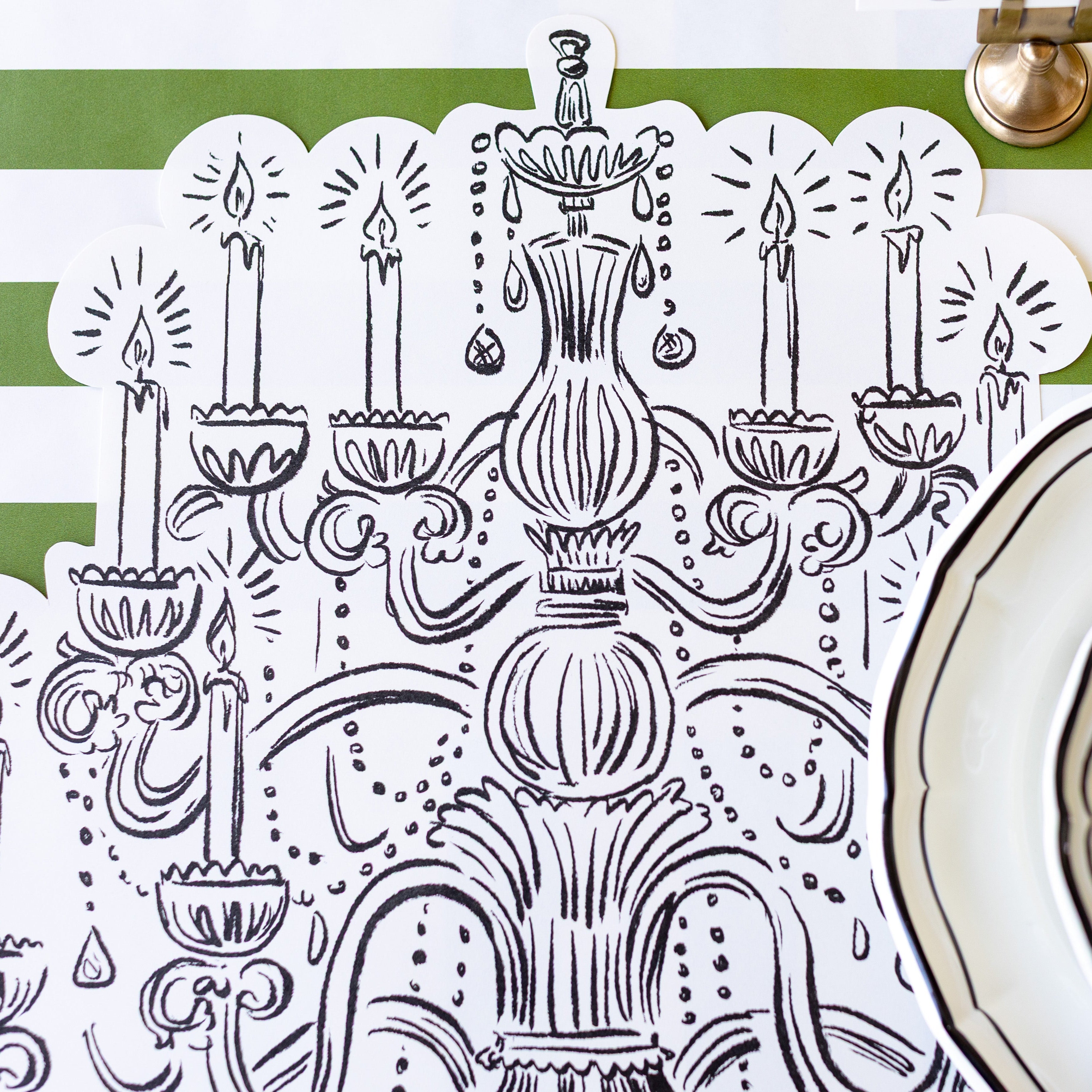 Die-cut Chandelier Placemat