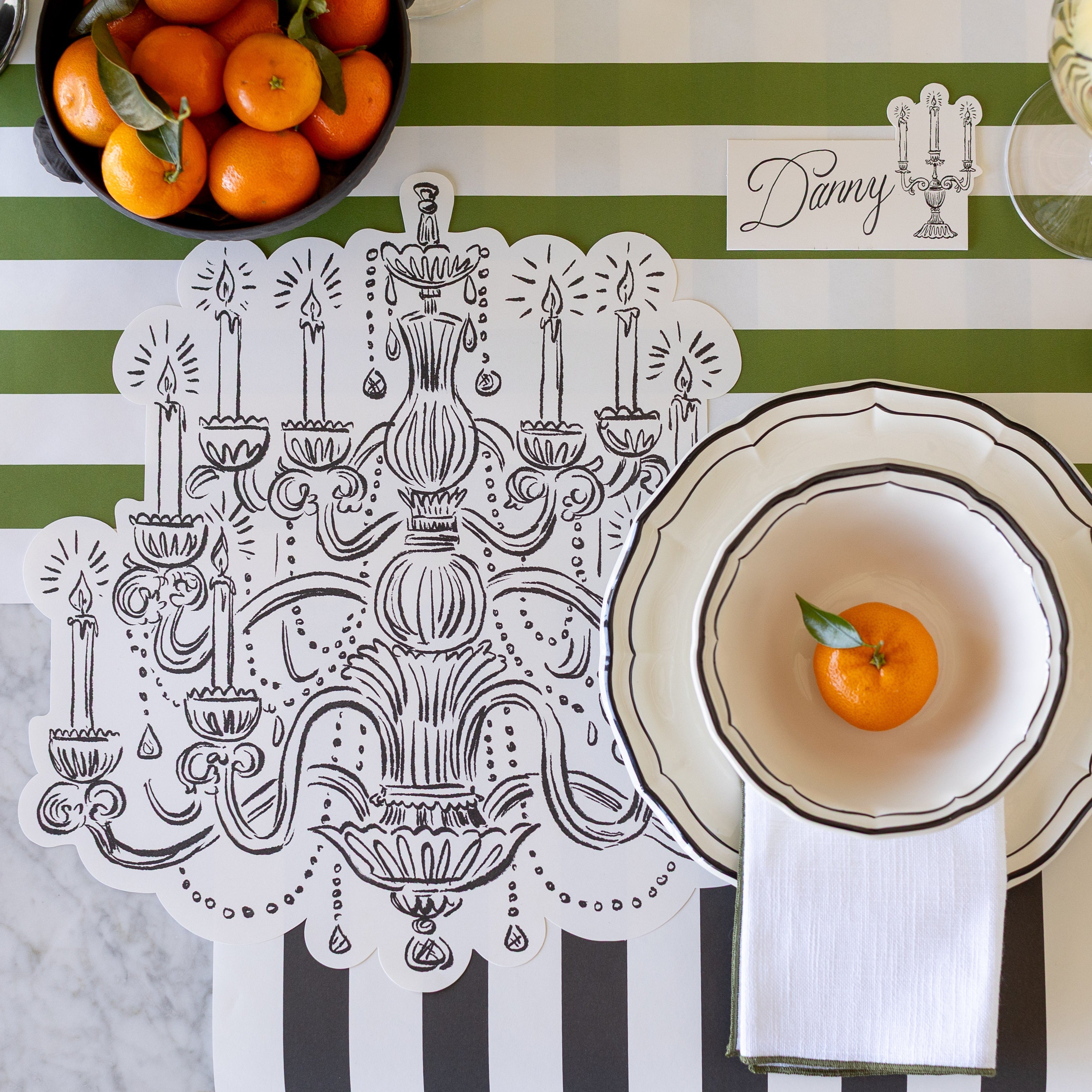 Die-cut Chandelier Placemat