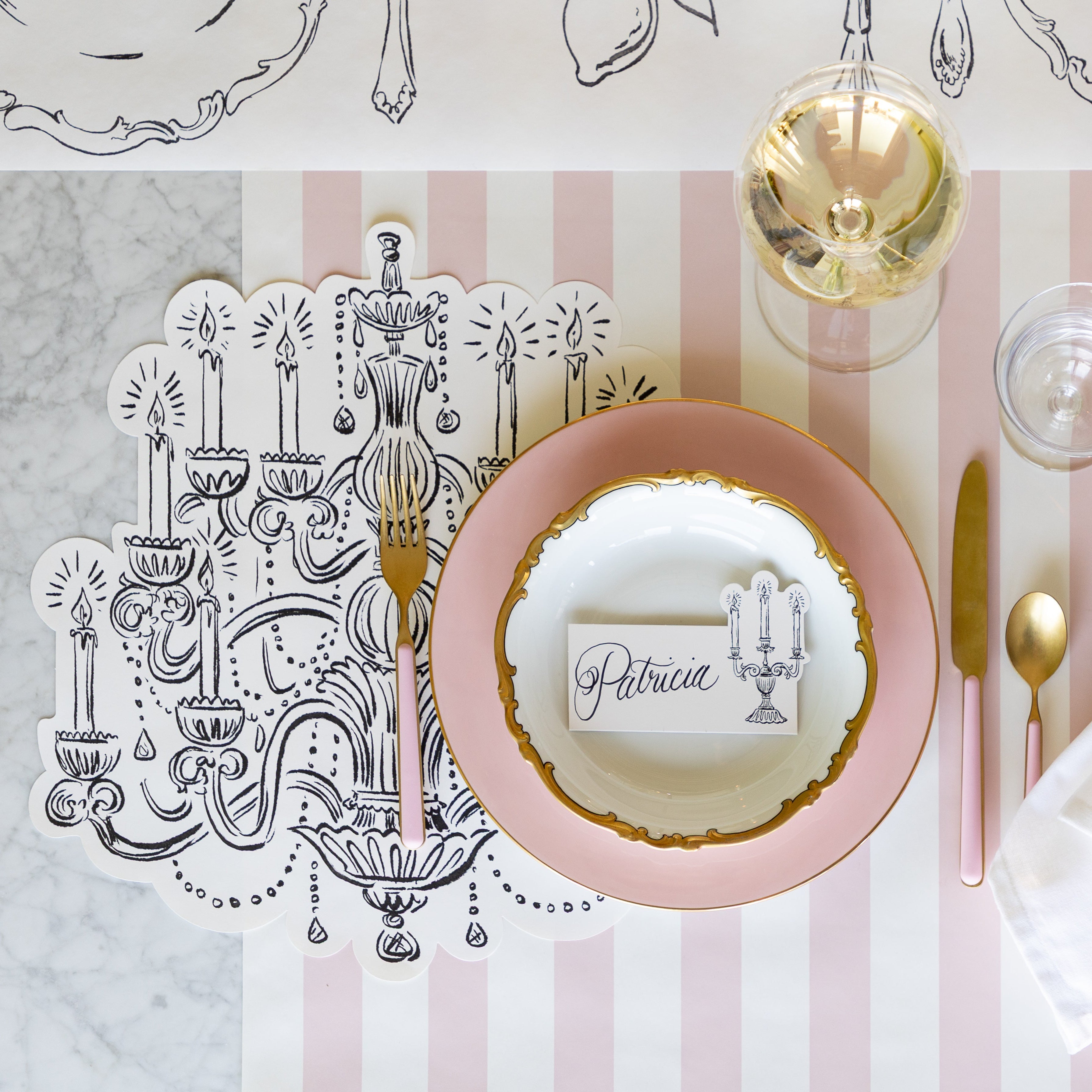 Die-cut Chandelier Placemat
