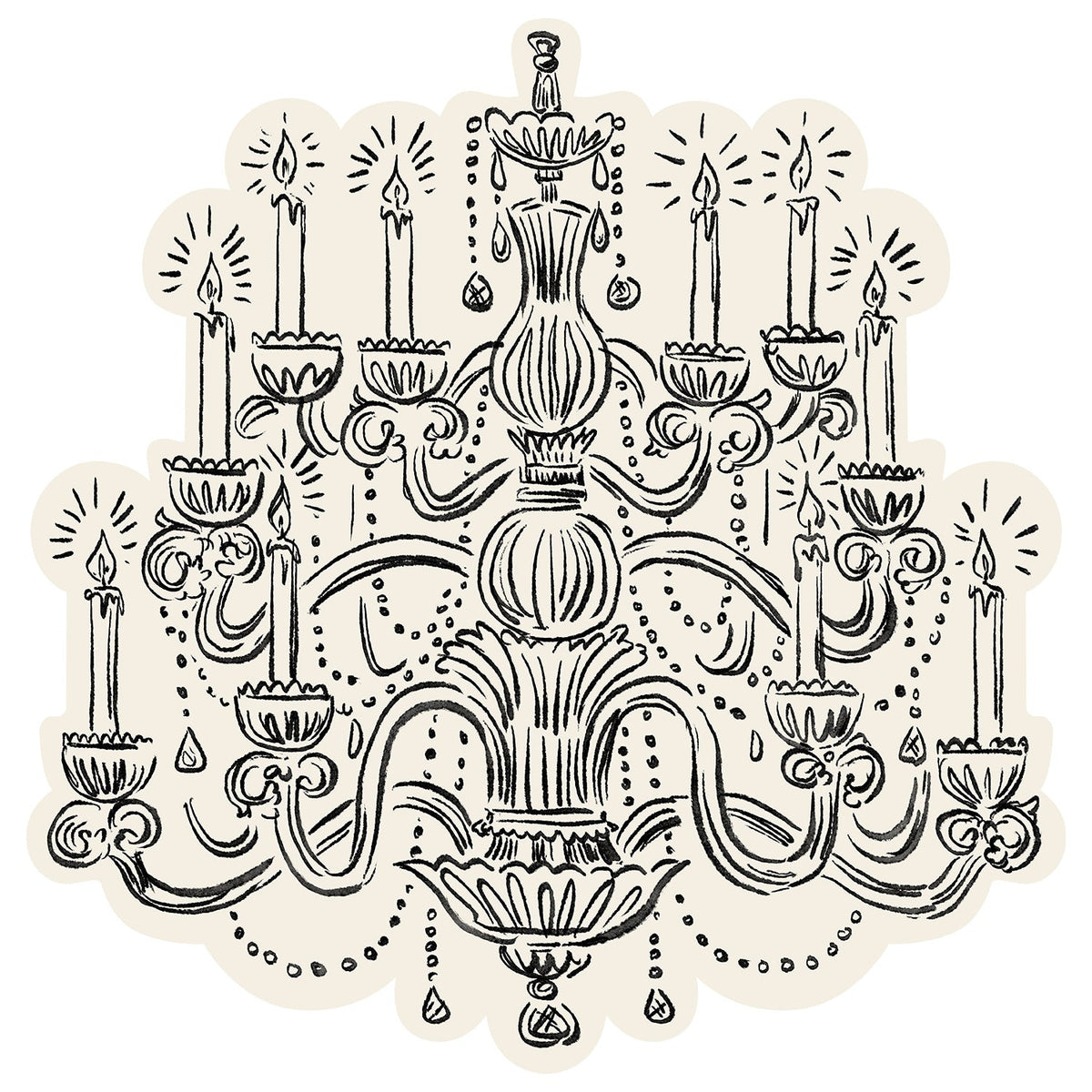 Die-cut Chandelier Placemat
