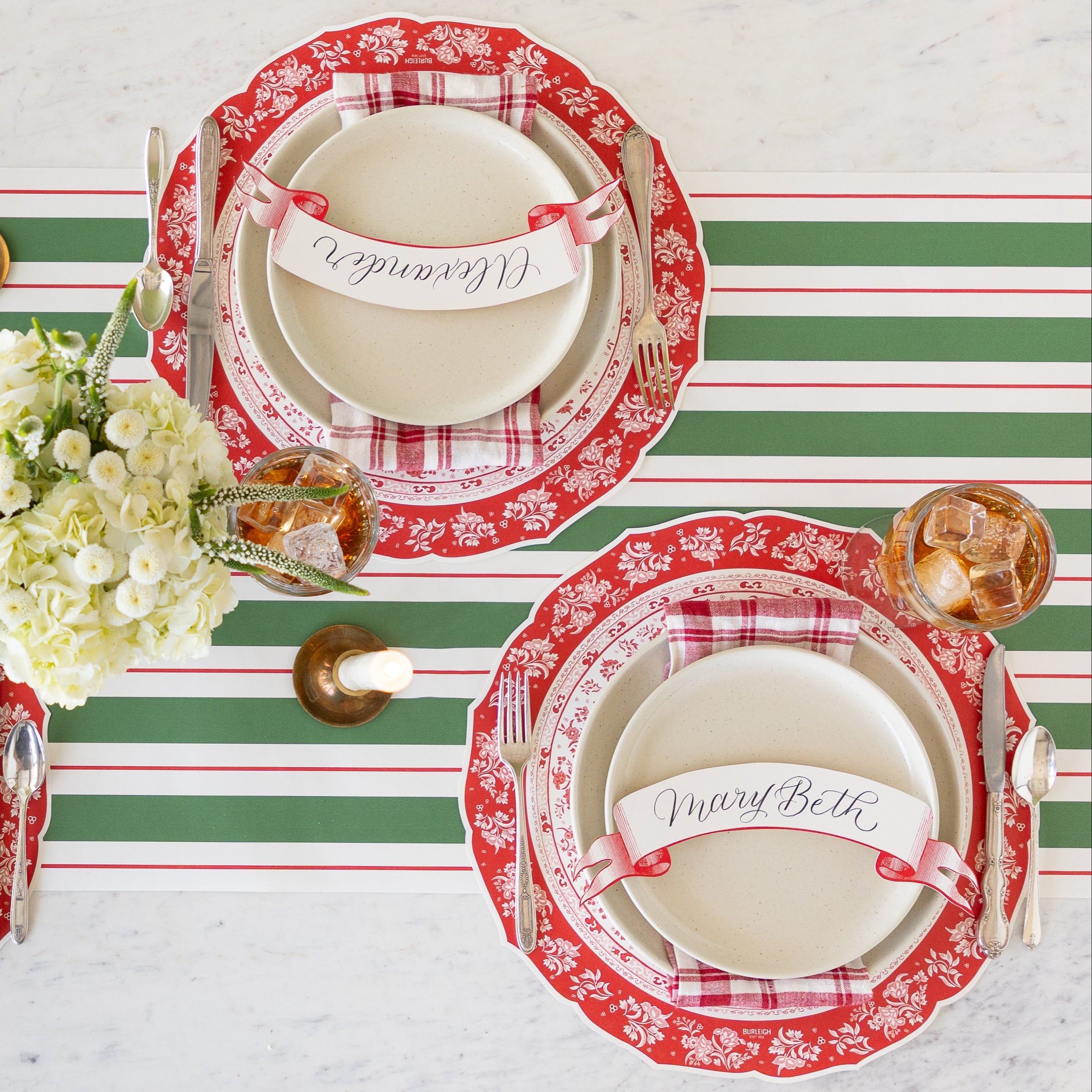 Die-cut Red Regal Placemat