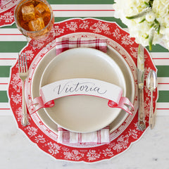 Die-cut Red Regal Placemat