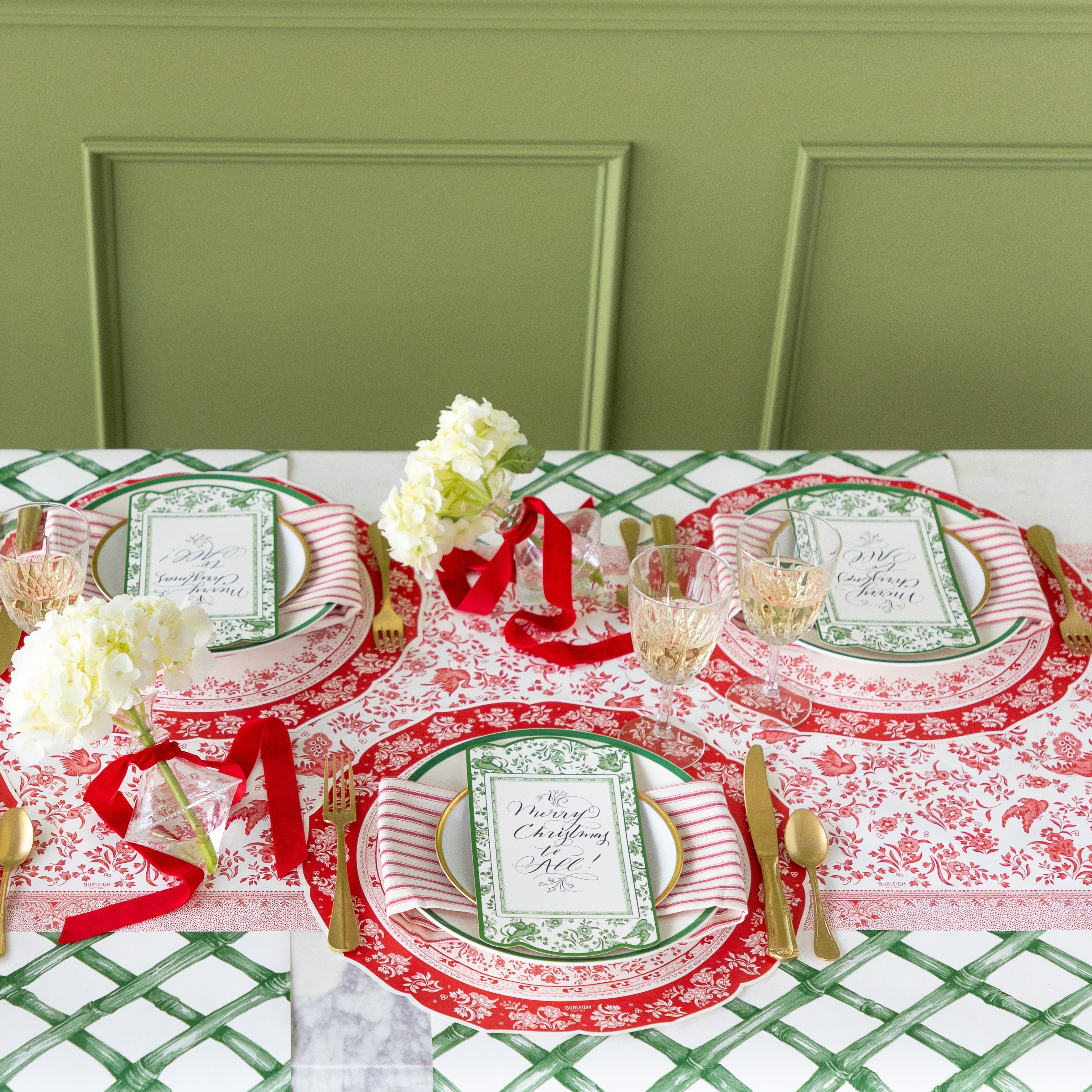 Die-cut Red Regal Placemat