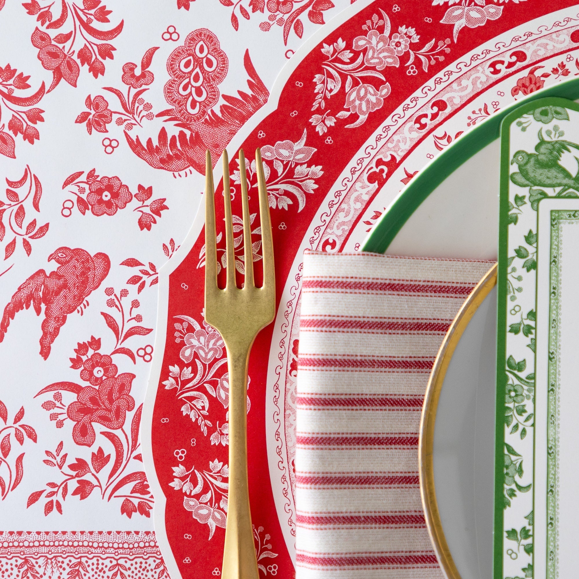Die-cut Red Regal Placemat