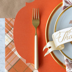 Die-cut Orange French Frame Placemat