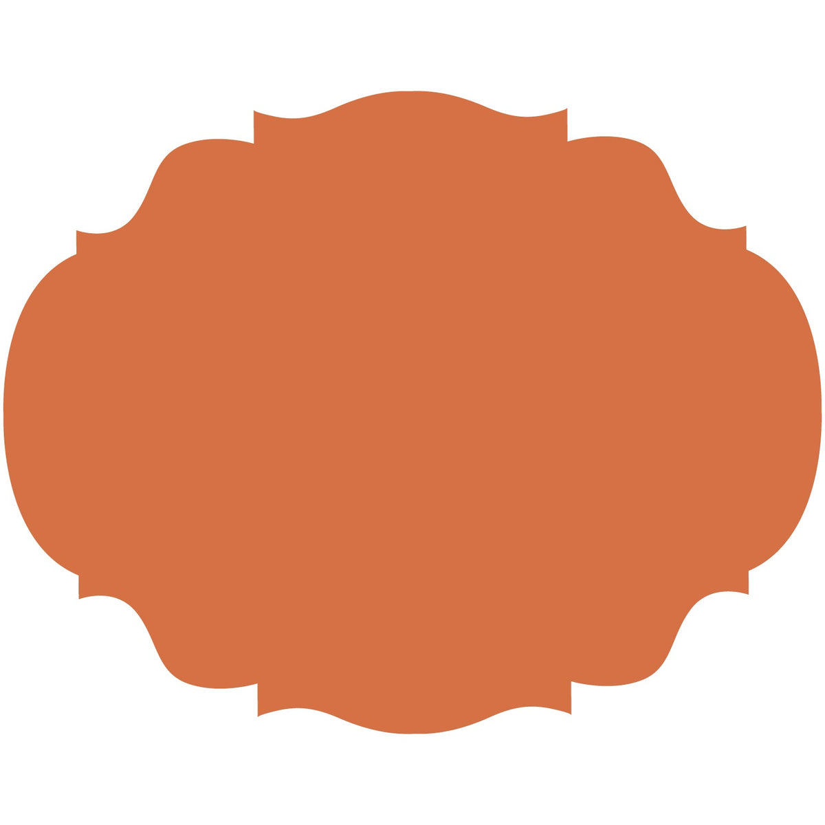 Die-cut Orange French Frame Placemat