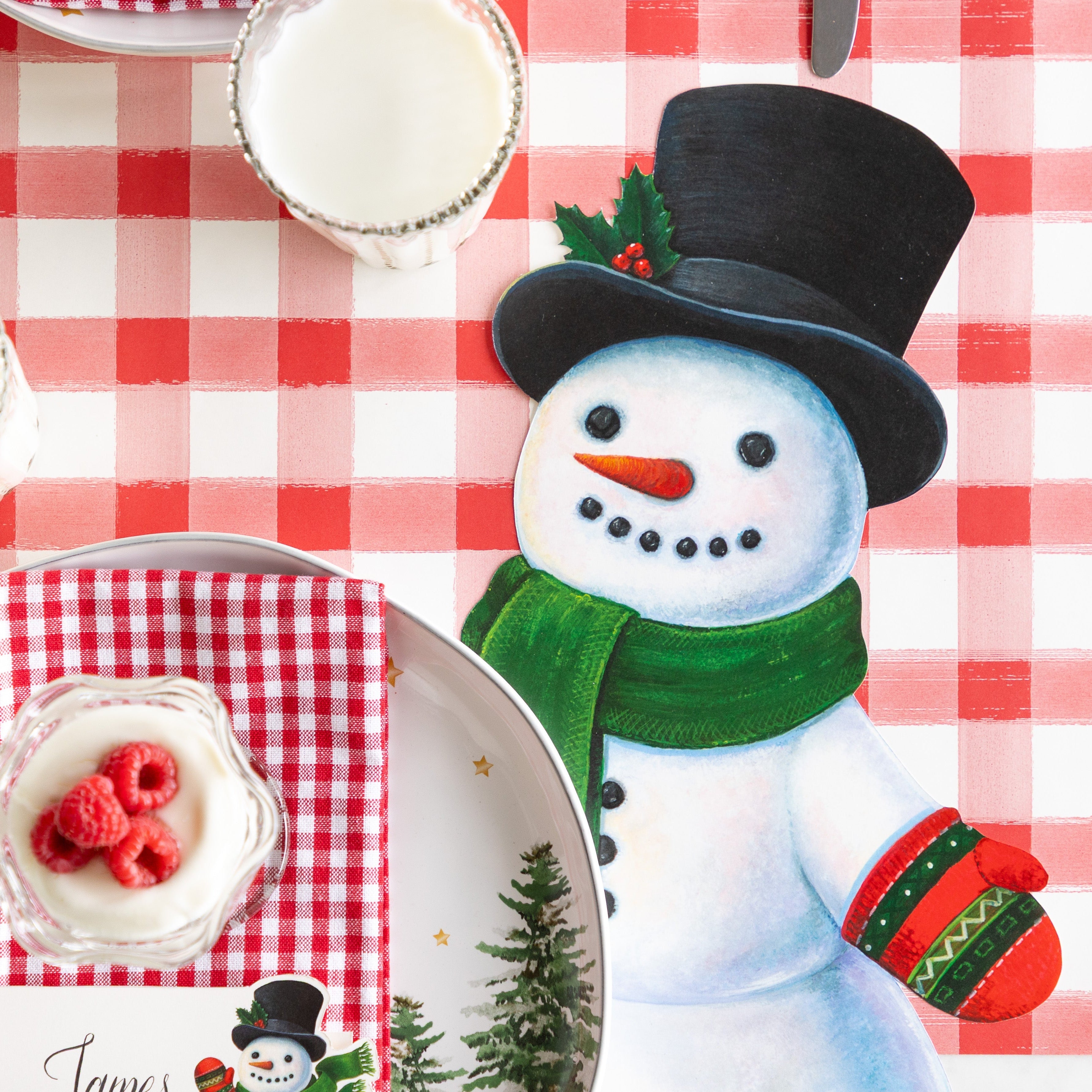 Die-cut Snowman Placemat