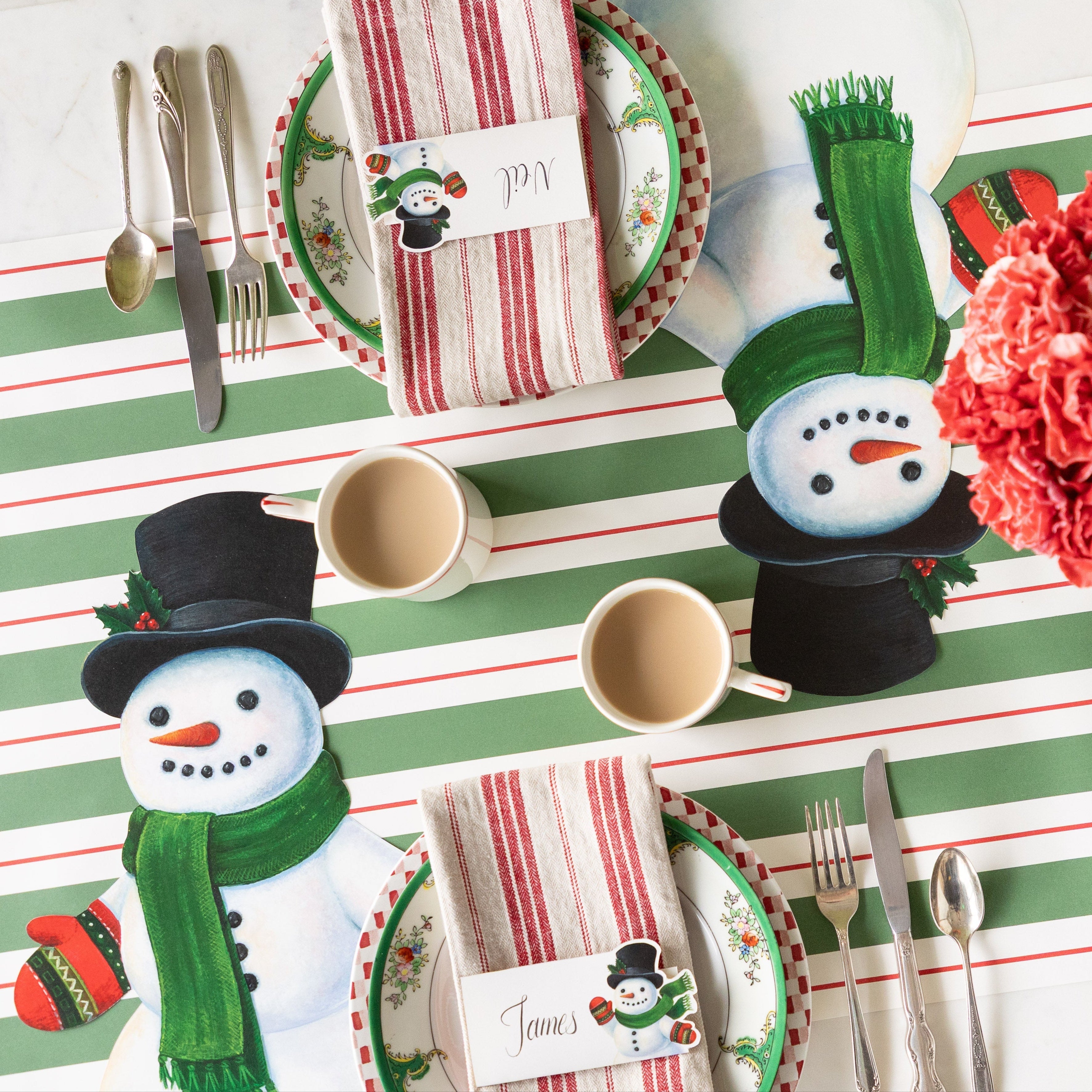 Die-cut Snowman Placemat