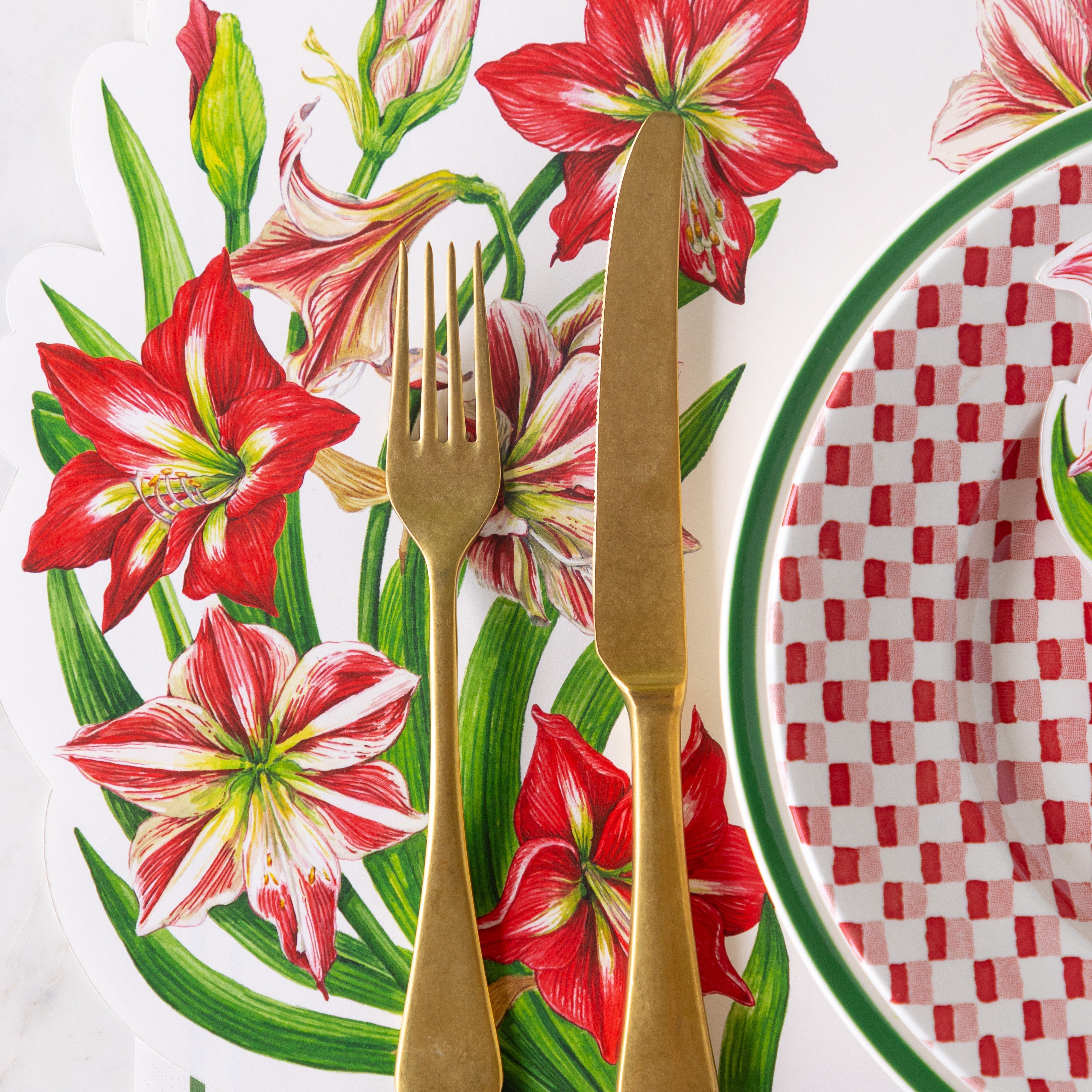 Die-cut Amaryllis Placemat