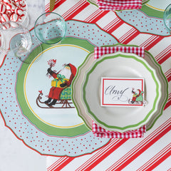 Die-cut Old St. Nick Sleigh Placemat