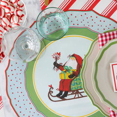 Die-cut Old St. Nick Sleigh Placemat