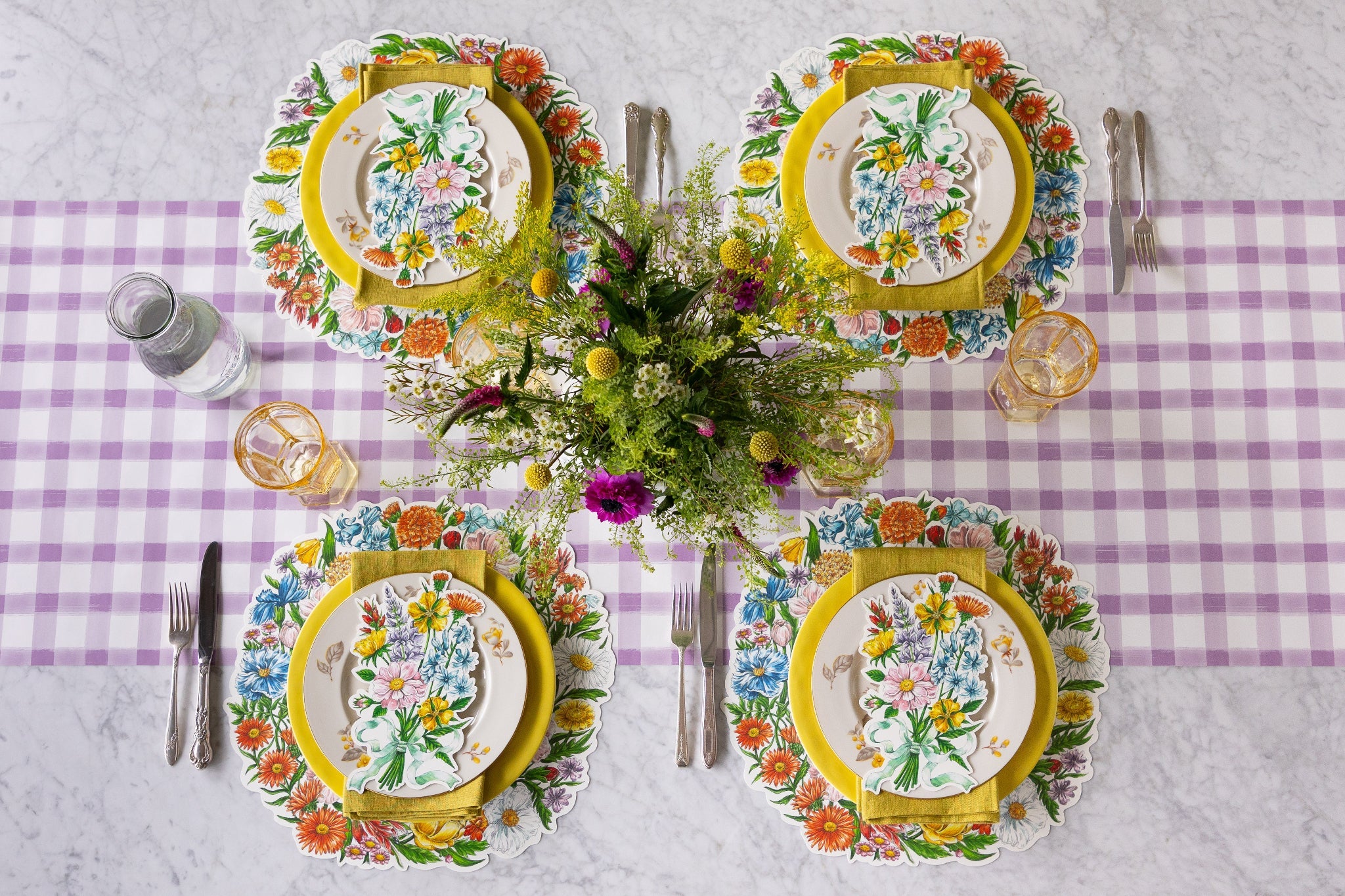 Die-cut Wildflower Wreath Placemat