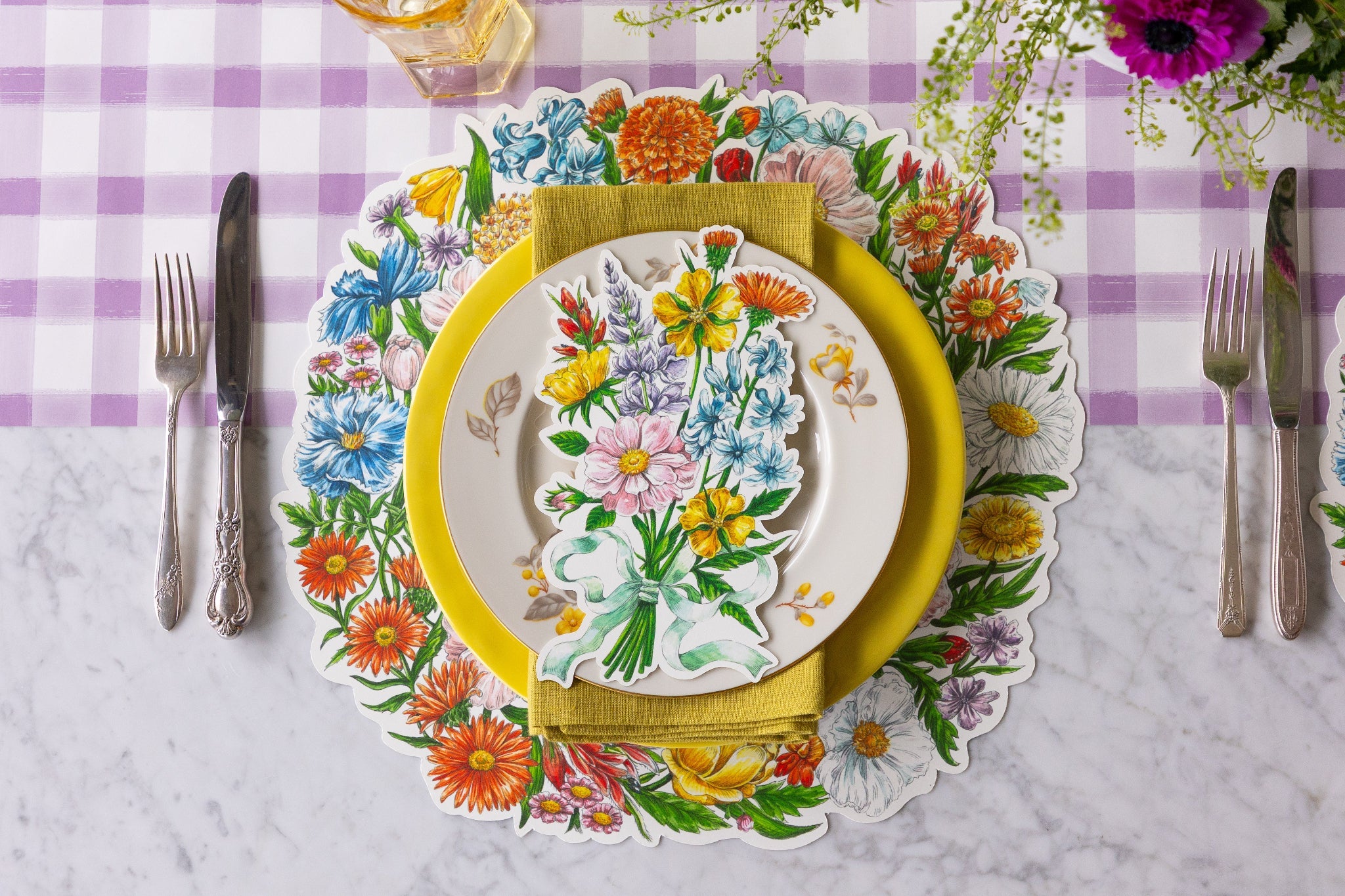 Die-cut Wildflower Wreath Placemat