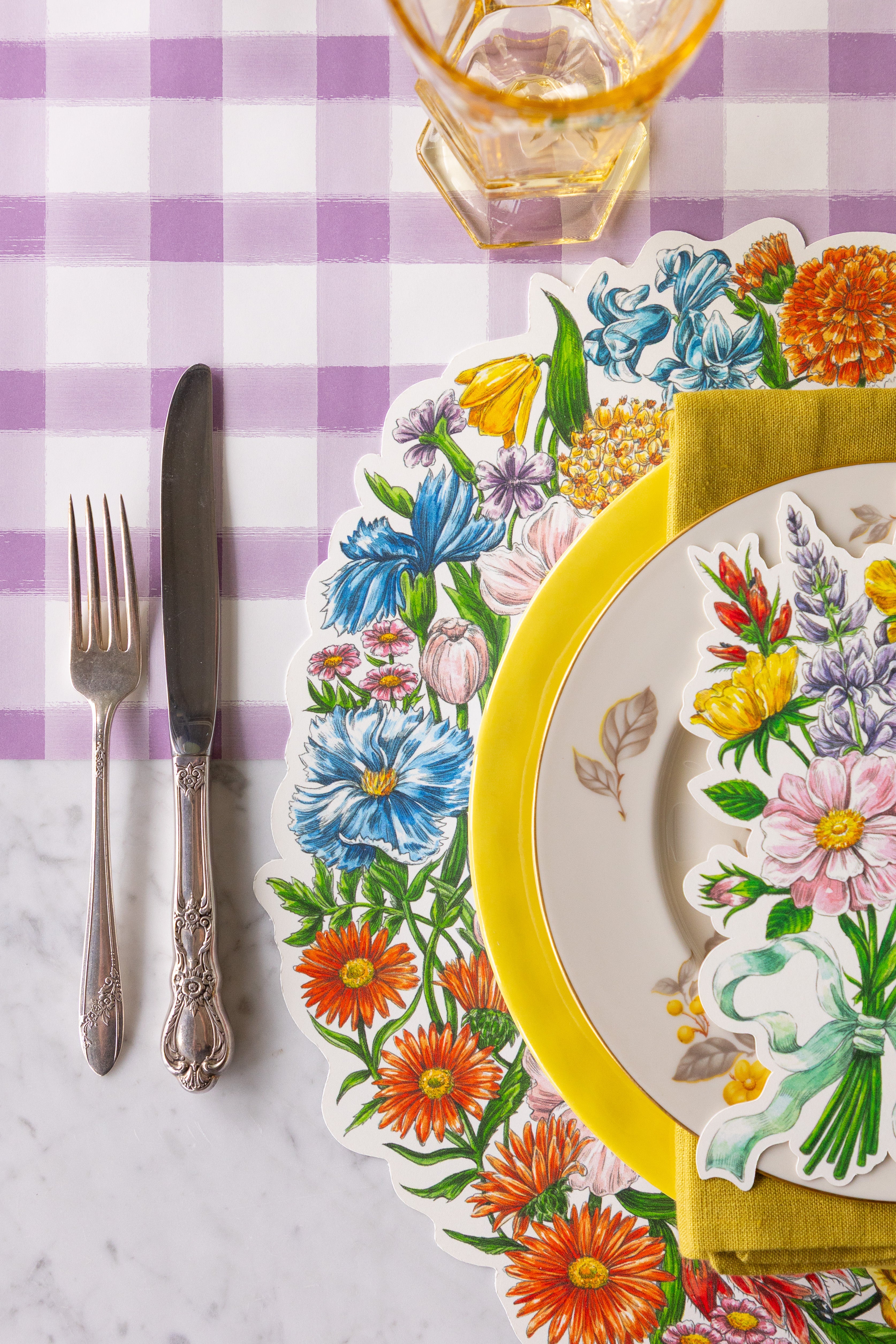 Die-cut Wildflower Wreath Placemat
